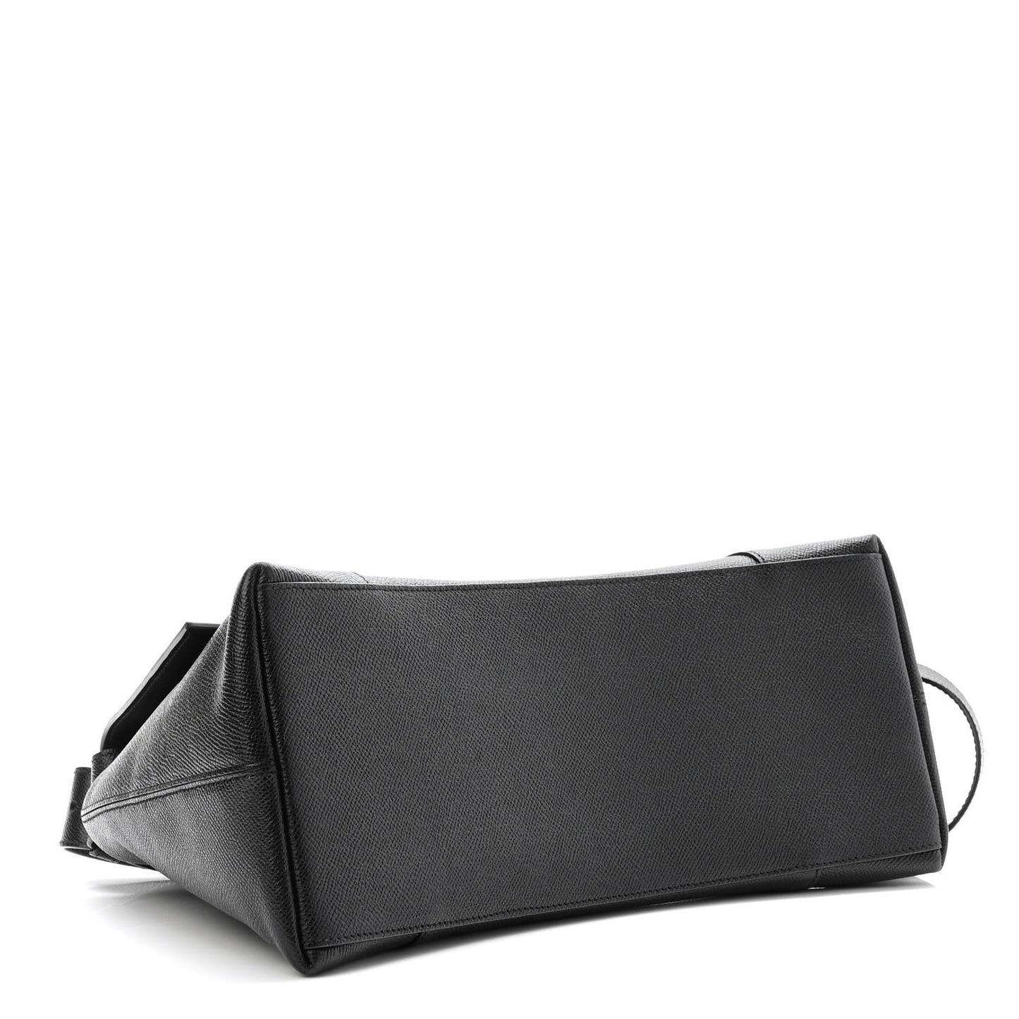 Grained Calfskin Monochrome M Downtown Shoulder Bag Black