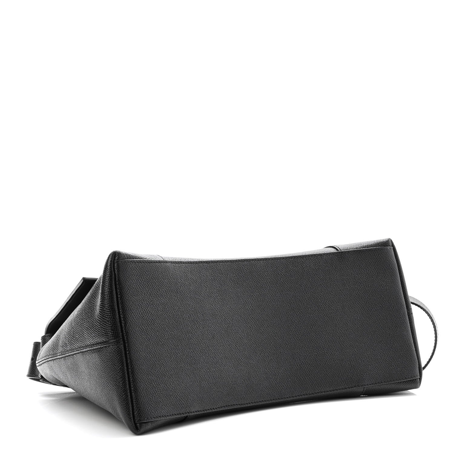 Balenciaga Grained Calfskin Monochrome M Downtown Shoulder Bag Black 4 of 10