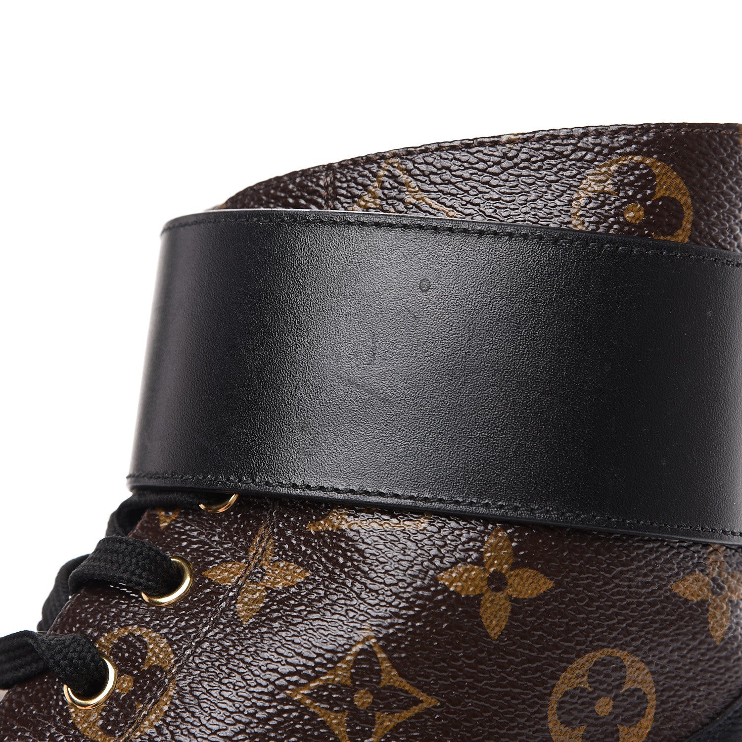 Louis Vuitton Calfskin Monogram Wonderland Flat Ranger Boots 39 Black 7 of 10
