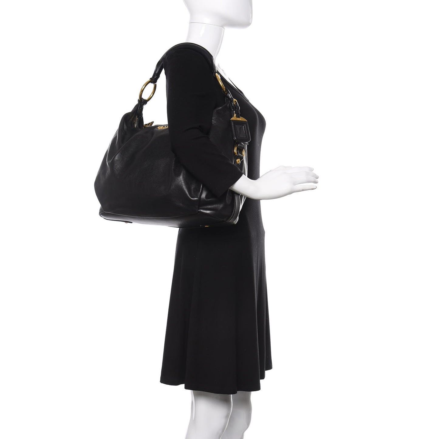Soft Calf Hobo Black