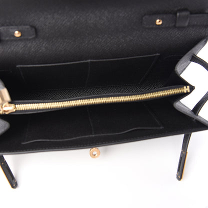 Hermes Epsom Kelly Wallet To Go Black 4 of 6