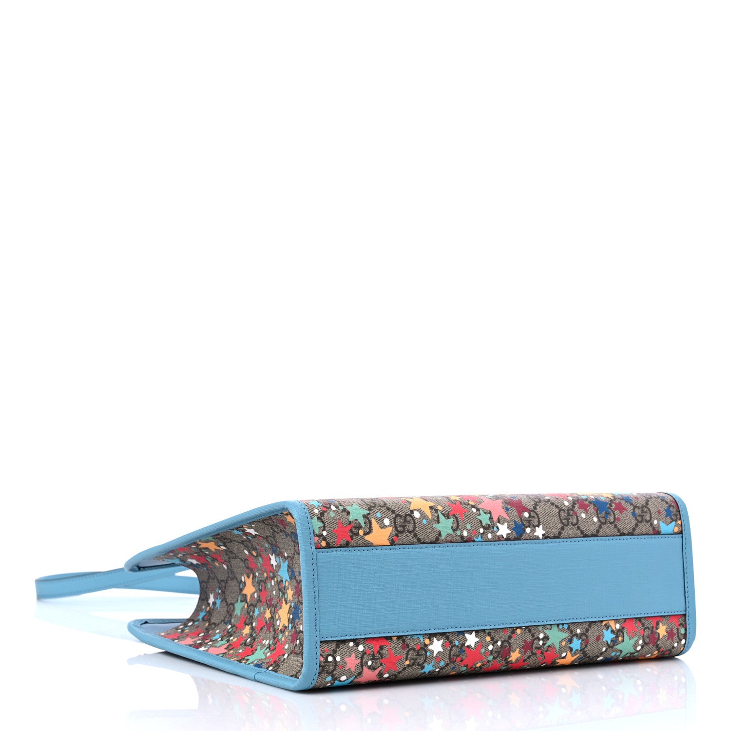Gucci GG Supreme Monogram Star Print Childrens Tote Blue Multicolor 4 of 10