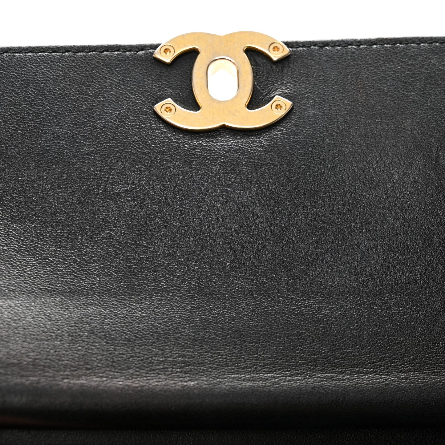 Lambskin Stitched Coco Luxe Small Flap Black