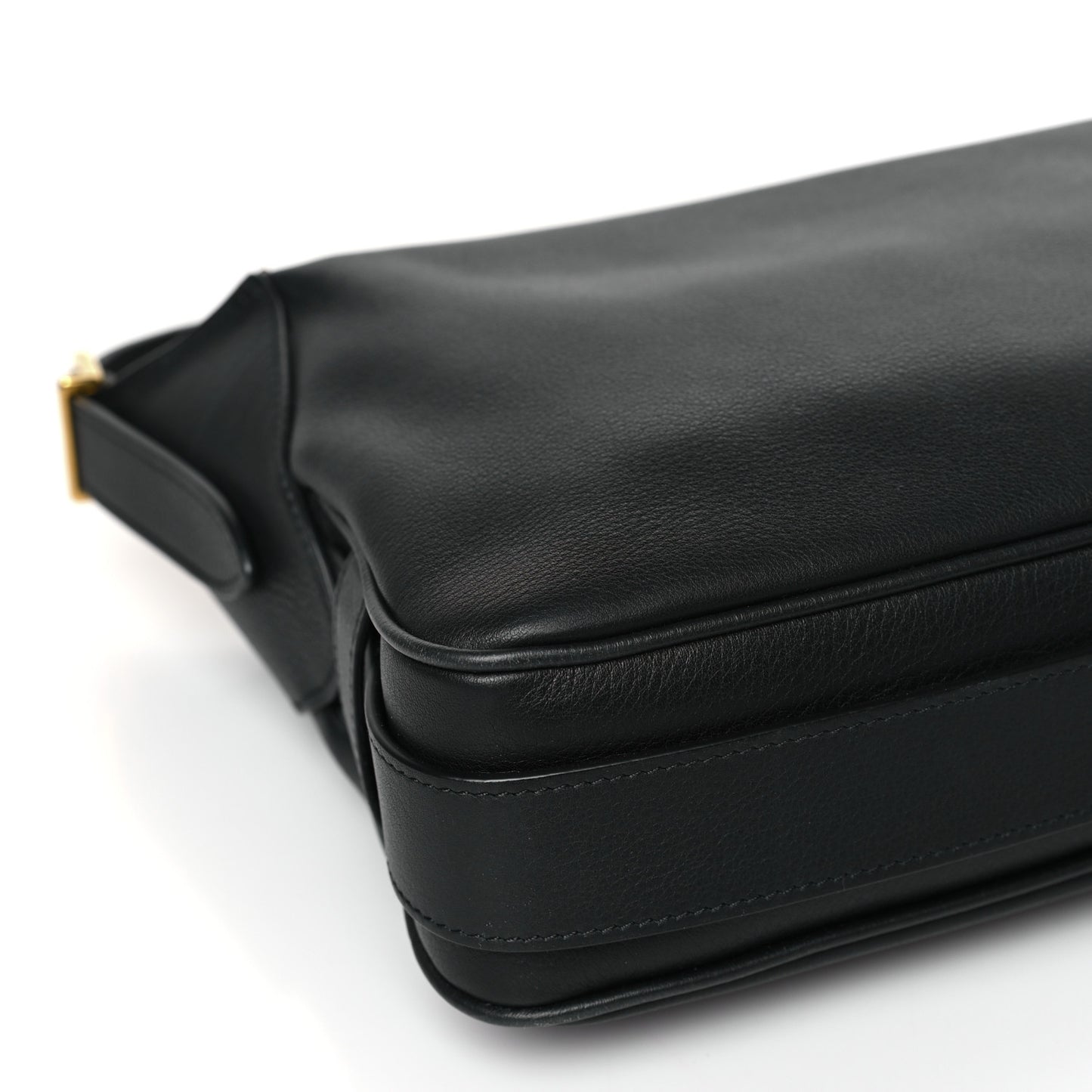 Supple Calfskin Medium Romy Shoulder Bag Black