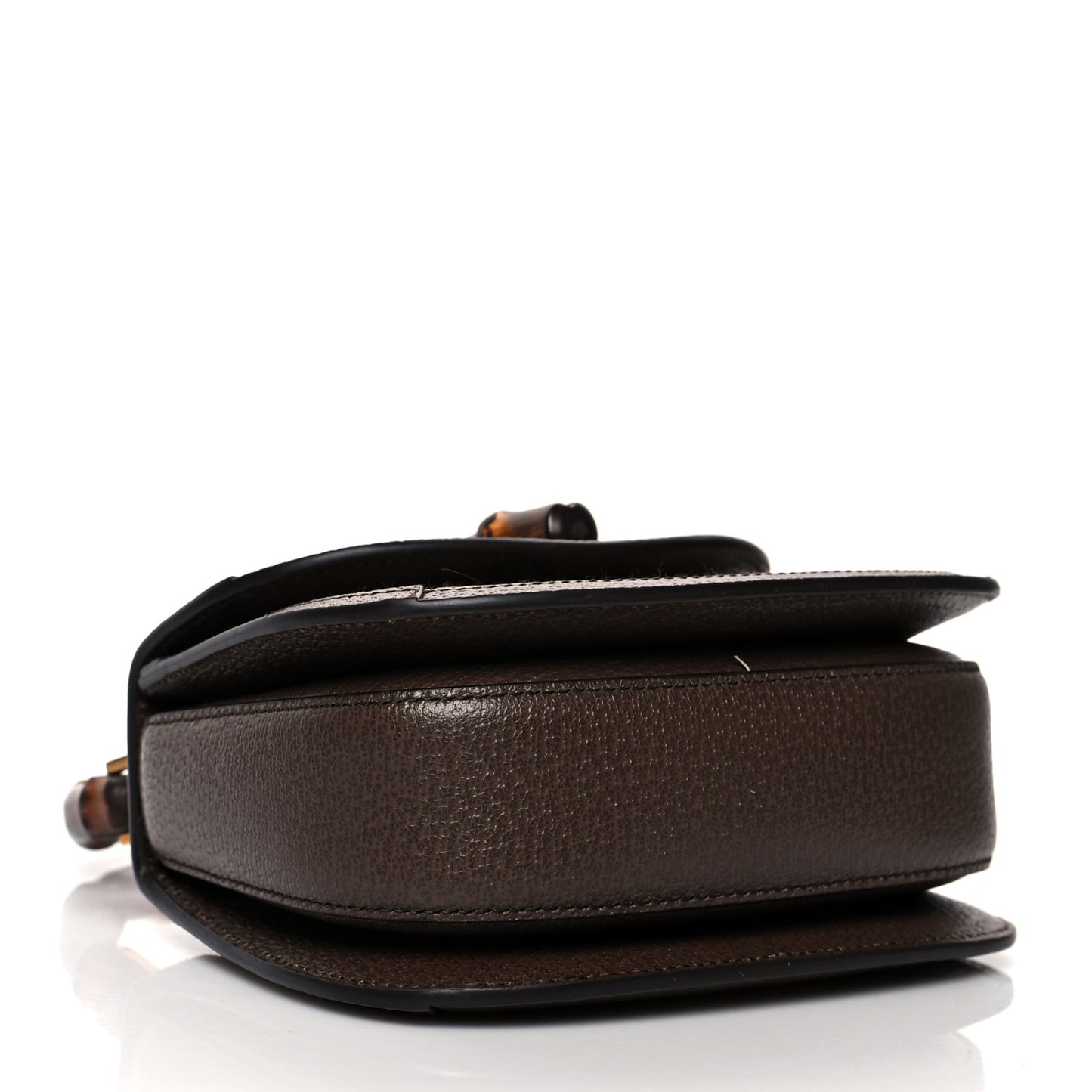 Monogram Jumbo GG Textured Dollar Calfskin Web Mini Bamboo 1947 Top Handle Bag Camel Ebony New Acero