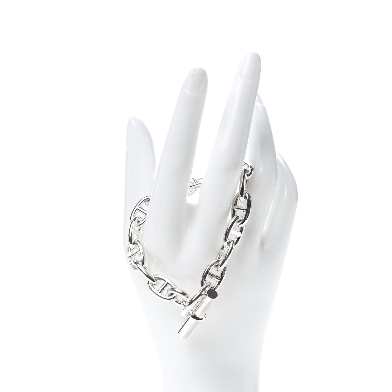 Hermes Sterling Silver MM Chaine d'Ancre Bracelet 2 of 5