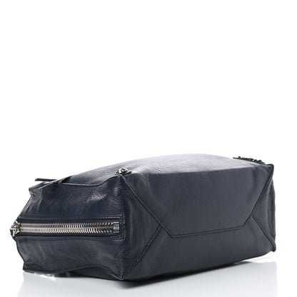 Balenciaga Veau Papier A6 Zip Around Tote Bleu Nuit 4 of 15