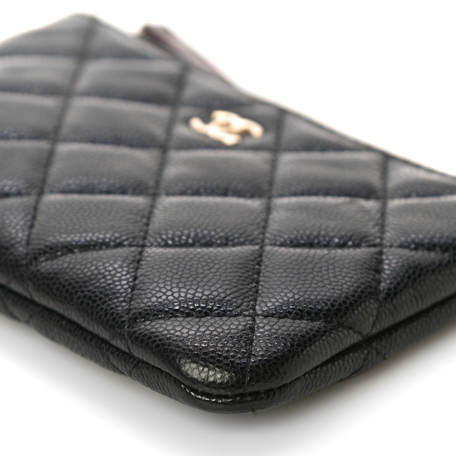 Chanel Caviar Quilted Small Cosmetic Case Black 10 of 12