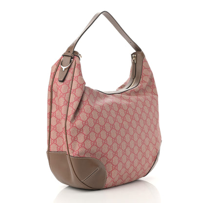 Gucci GG Supreme Monogram Margaux Calfskin Medium Nice Hobo Red Acero 3 of 10