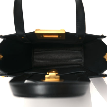 Valentino Garavani Grainy Calfskin Rockstud Alcove Tote Black 5 of 9