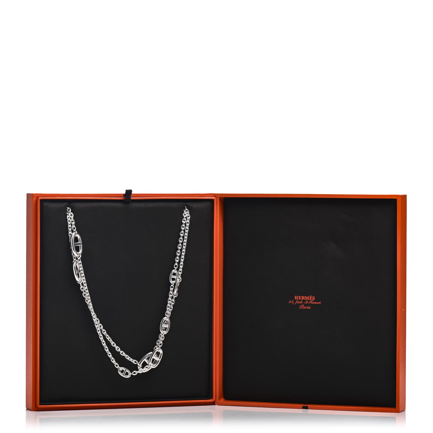 Hermes Sterling Silver Farandole Necklace 160 4 of 4