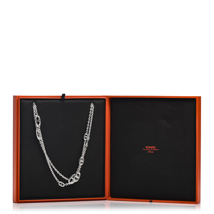 Hermes Sterling Silver Farandole Necklace 160 4 of 4