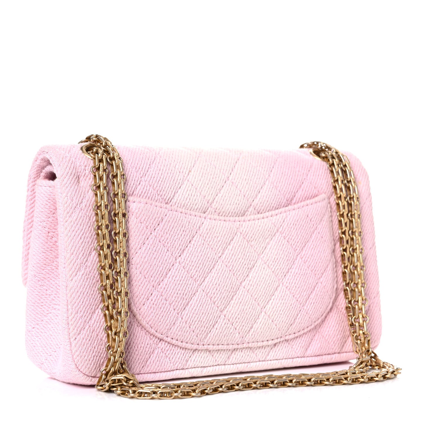 Ombre Denim Quilted 2.55 Reissue 225 Flap Pink