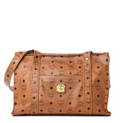 MCM Visetos Shoulder Bag Cognac 1 of 16