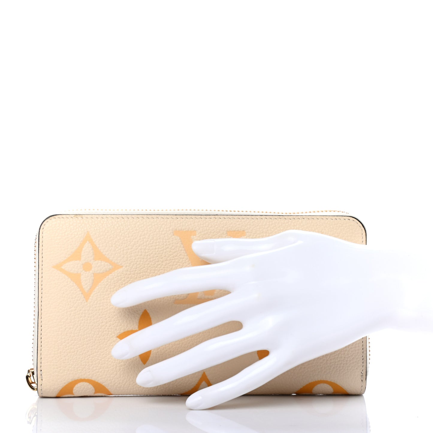 Empreinte Monogram Giant By The Pool Zippy Wallet Cream Saffron