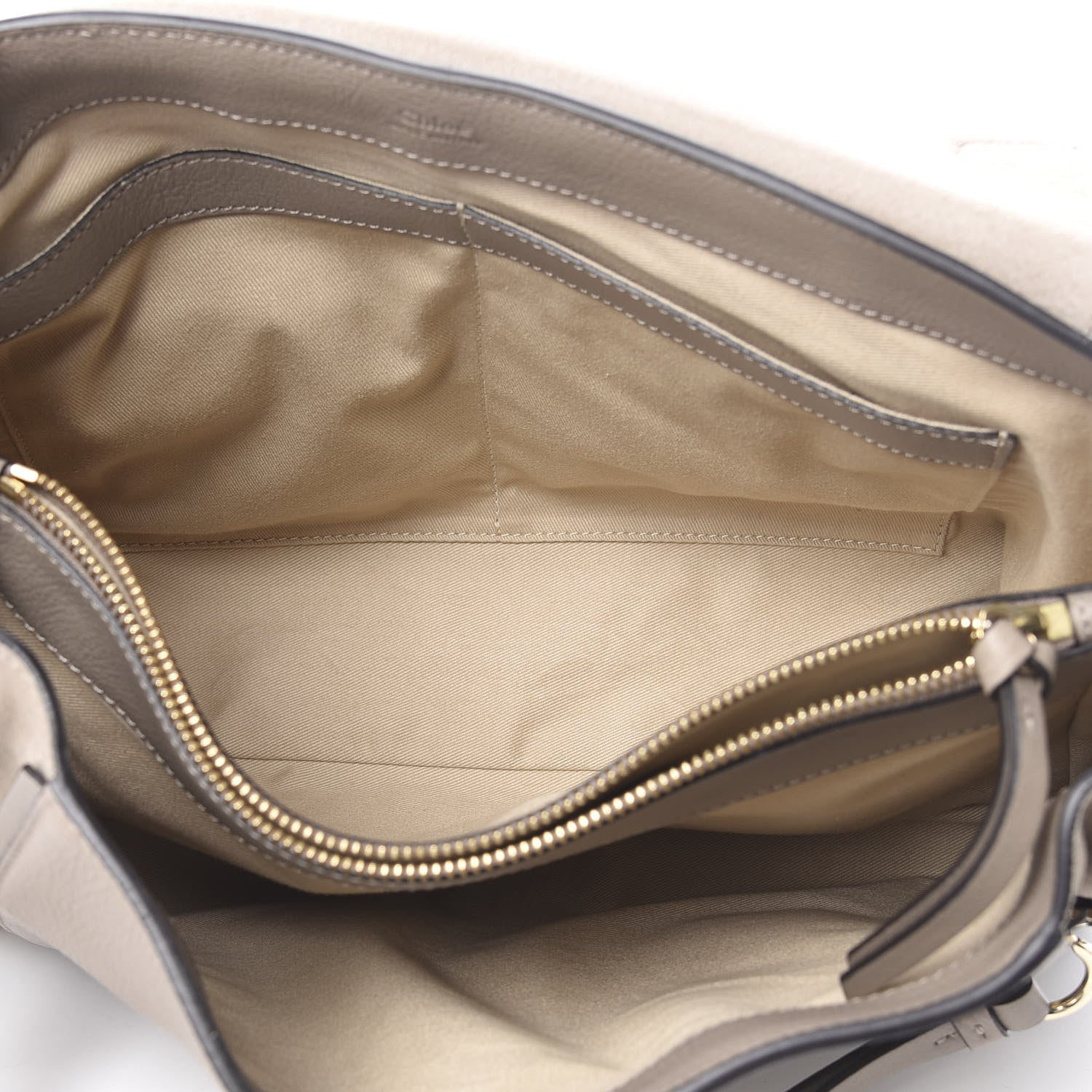 Chloe Calfskin Medium Faye Day Shoulder Bag Motty Grey 5 of 15