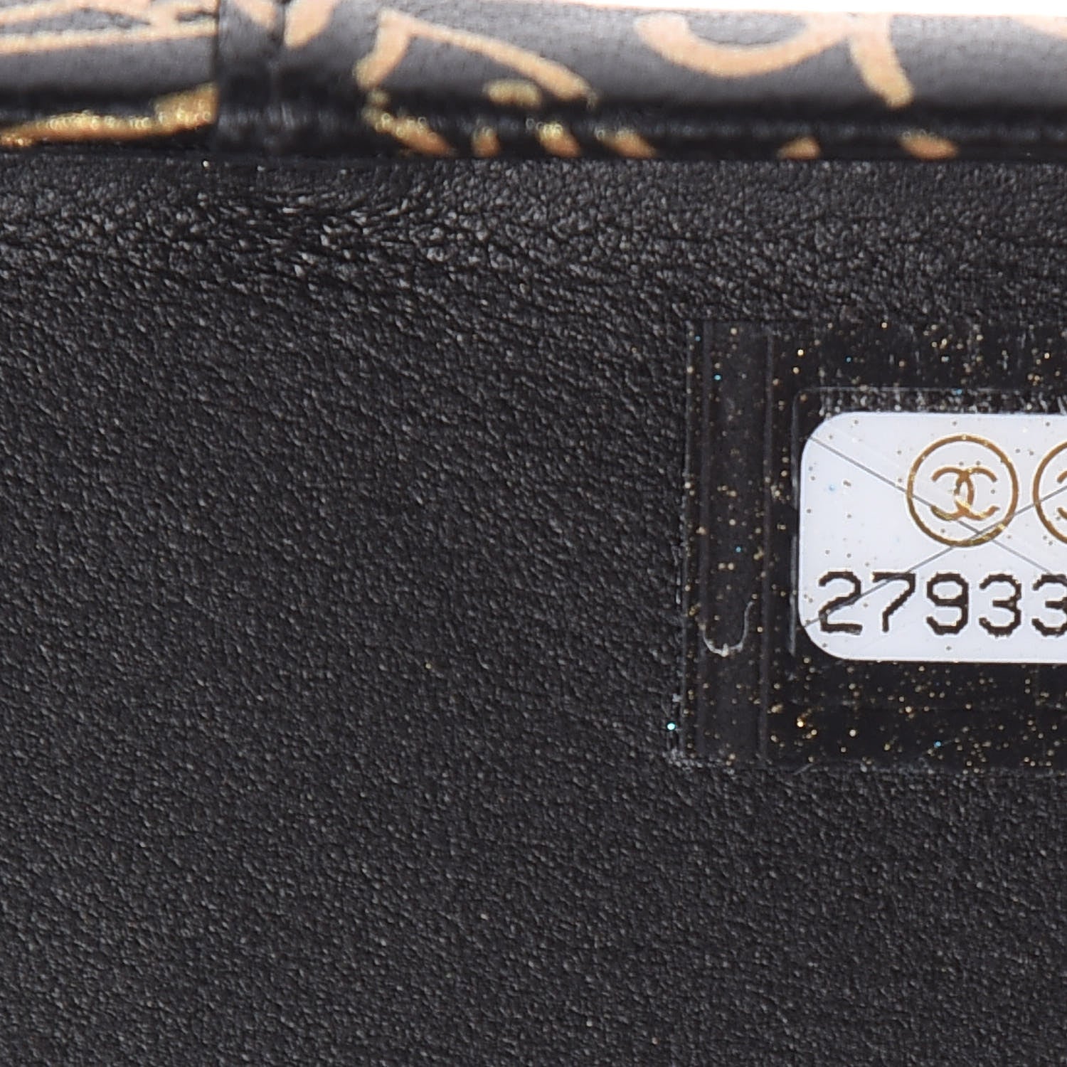 Chanel Lambskin Quilted iPhone X Coco Tech Egyptian Graffiti Case Black Gold 6 of 8