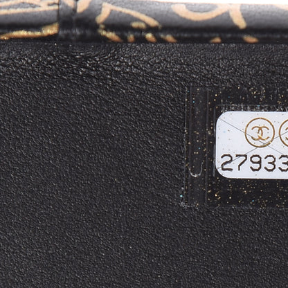 Chanel Lambskin Quilted iPhone X Coco Tech Egyptian Graffiti Case Black Gold 6 of 8