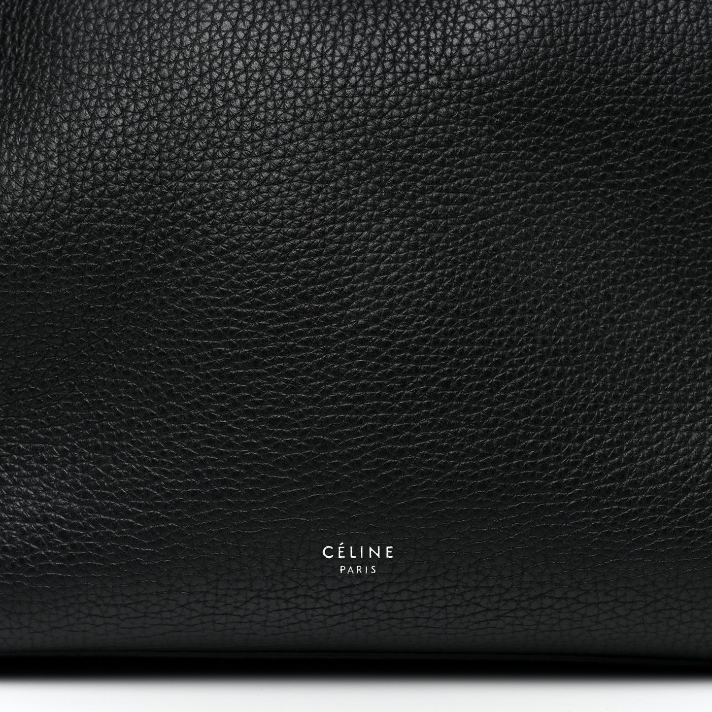 Supple Grained Calfskin Small Big Bag Black
