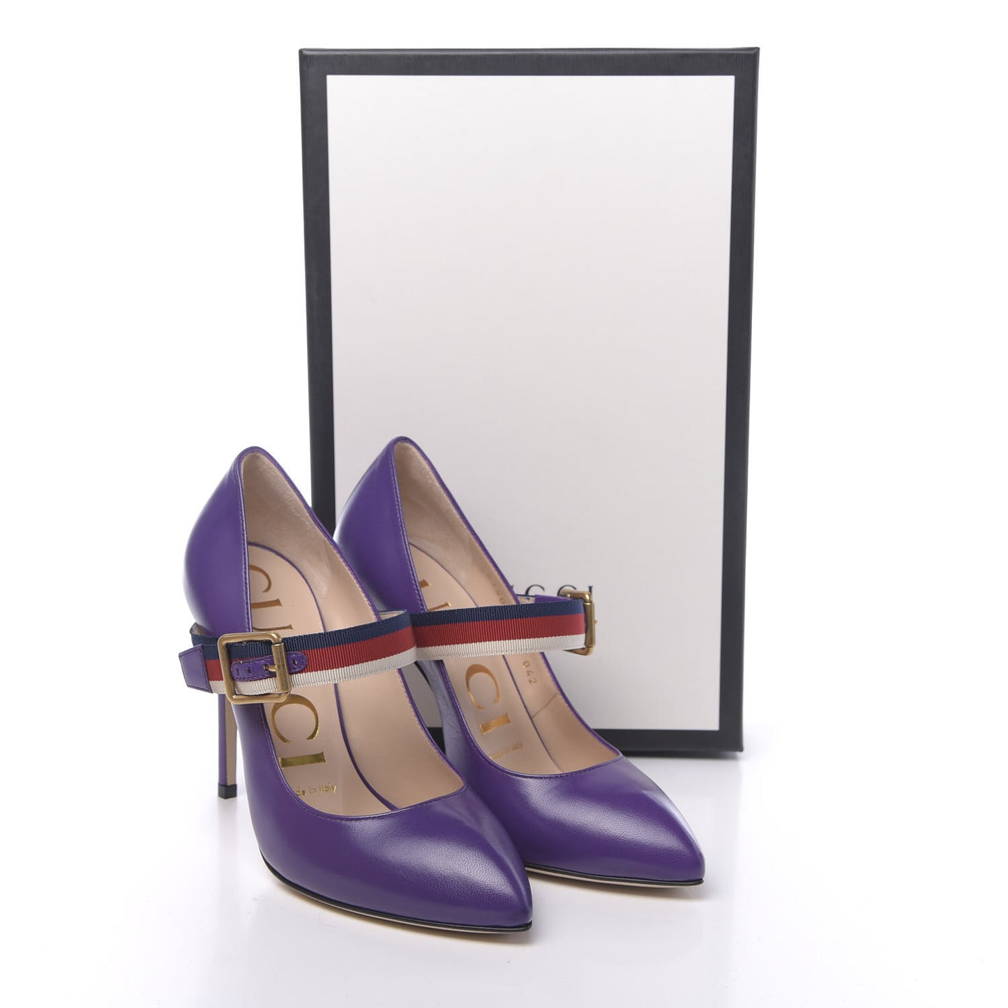 Malaga Kid Sylvie High Heel Pumps 35.5 Shine Purple
