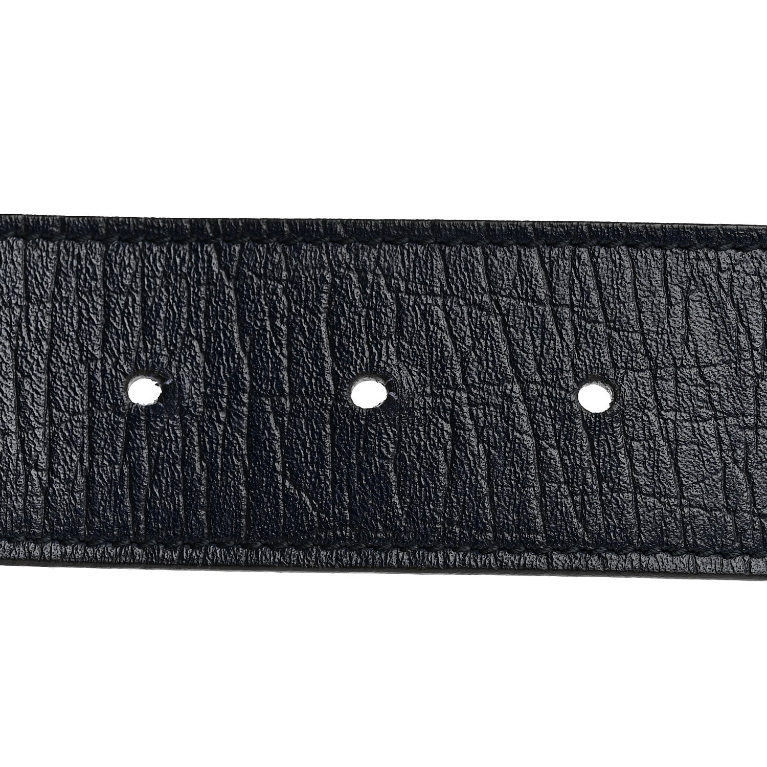 Gucci Calfskin Web Interlocking G Belt 85 34 Navy 4 of 5