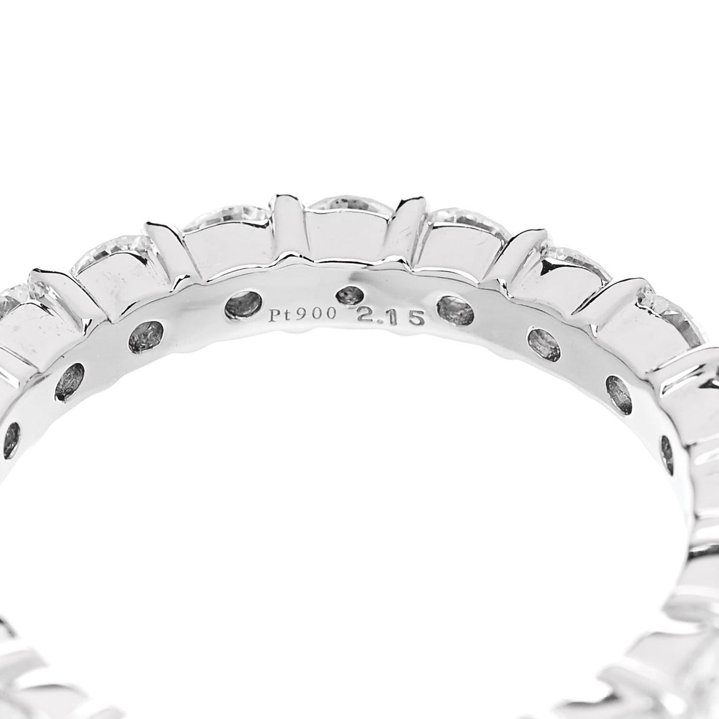 Platinum Diamond 2.15ct Full Eternity Band Ring 51 5.75