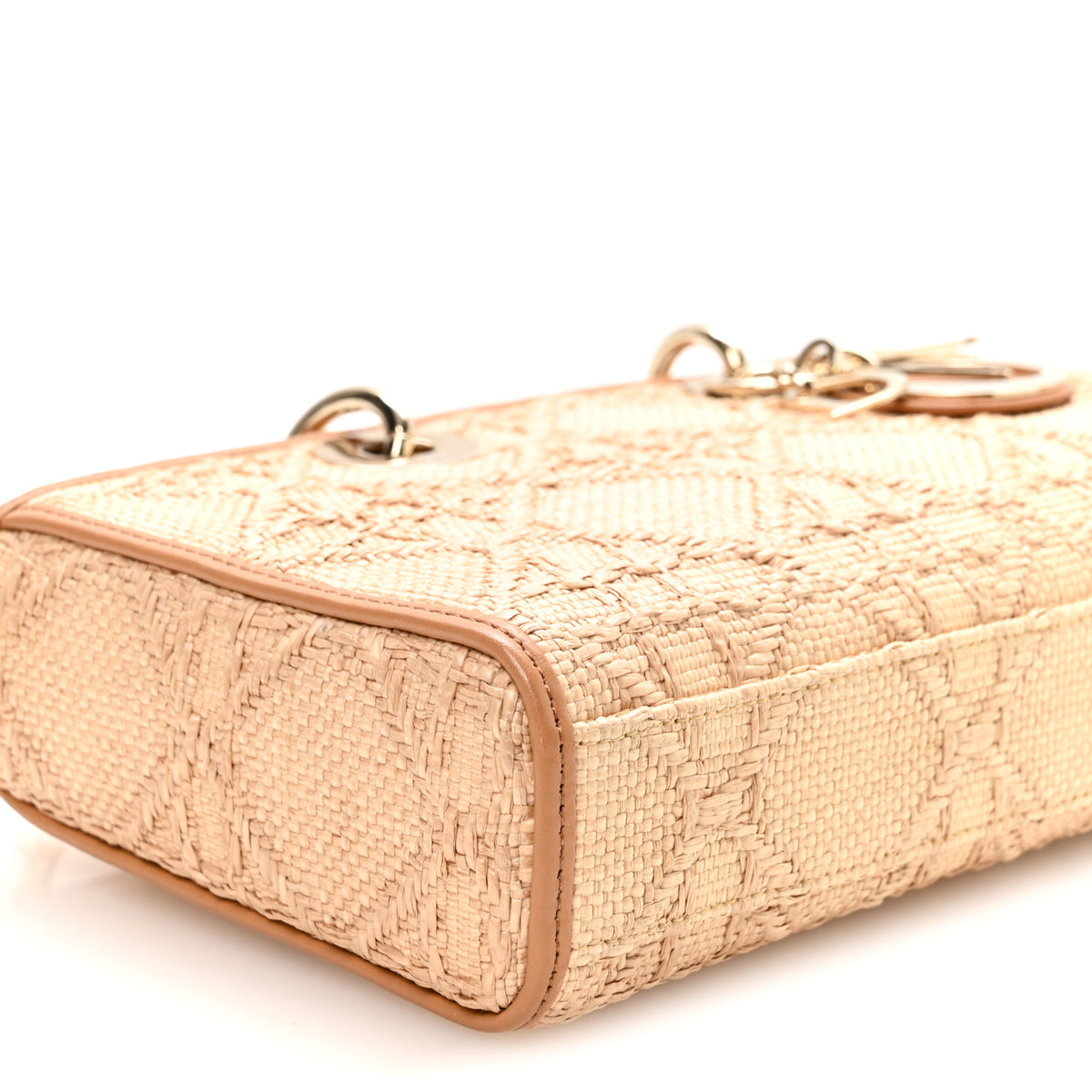 Christian Dior Raffia Macro Cannage Lady D-Joy Natural 9 of 10
