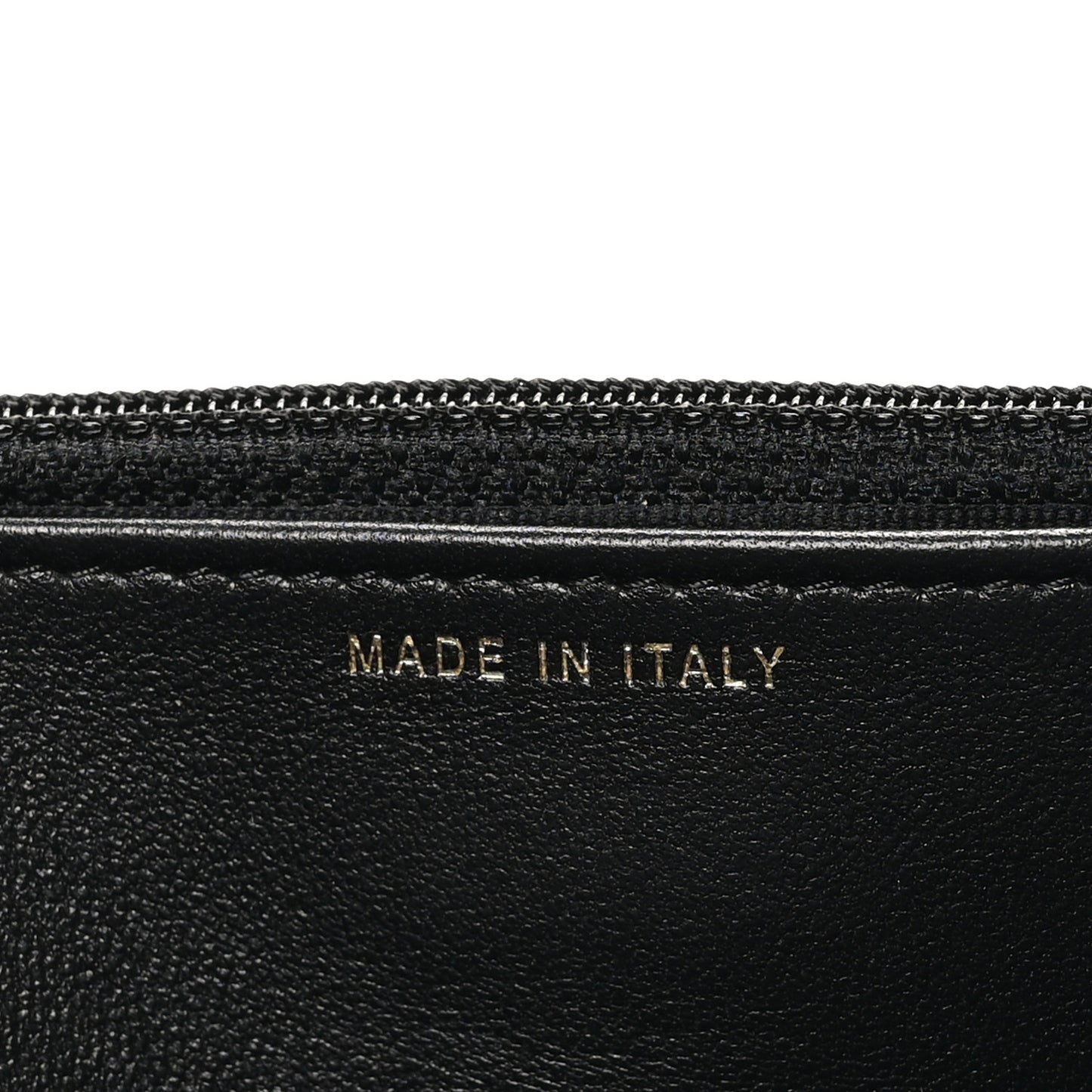 Lambskin Quilted Pearl Wallet On Chain WOC Black