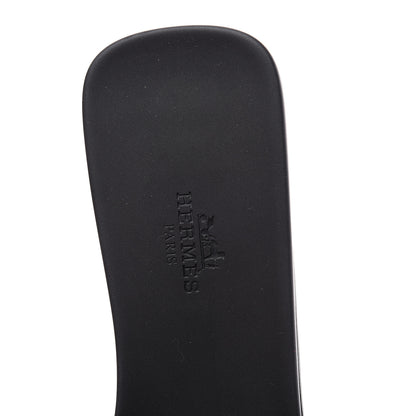 Hermes Rubber Aloha Sandals 40 Black 8 of 10