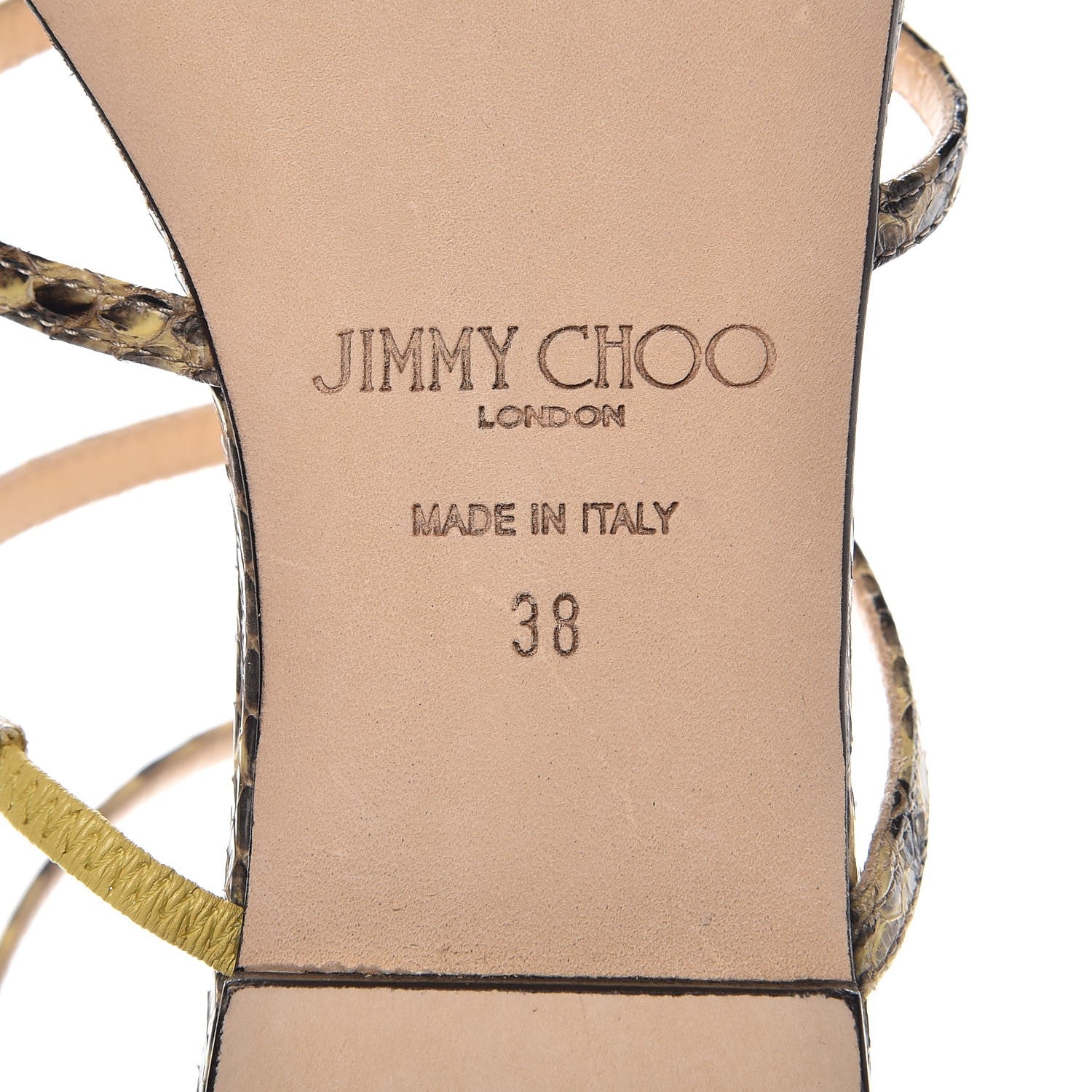 Jimmy Choo Elaphe Dory Gladiator Flat Sandals 38 8 of 9