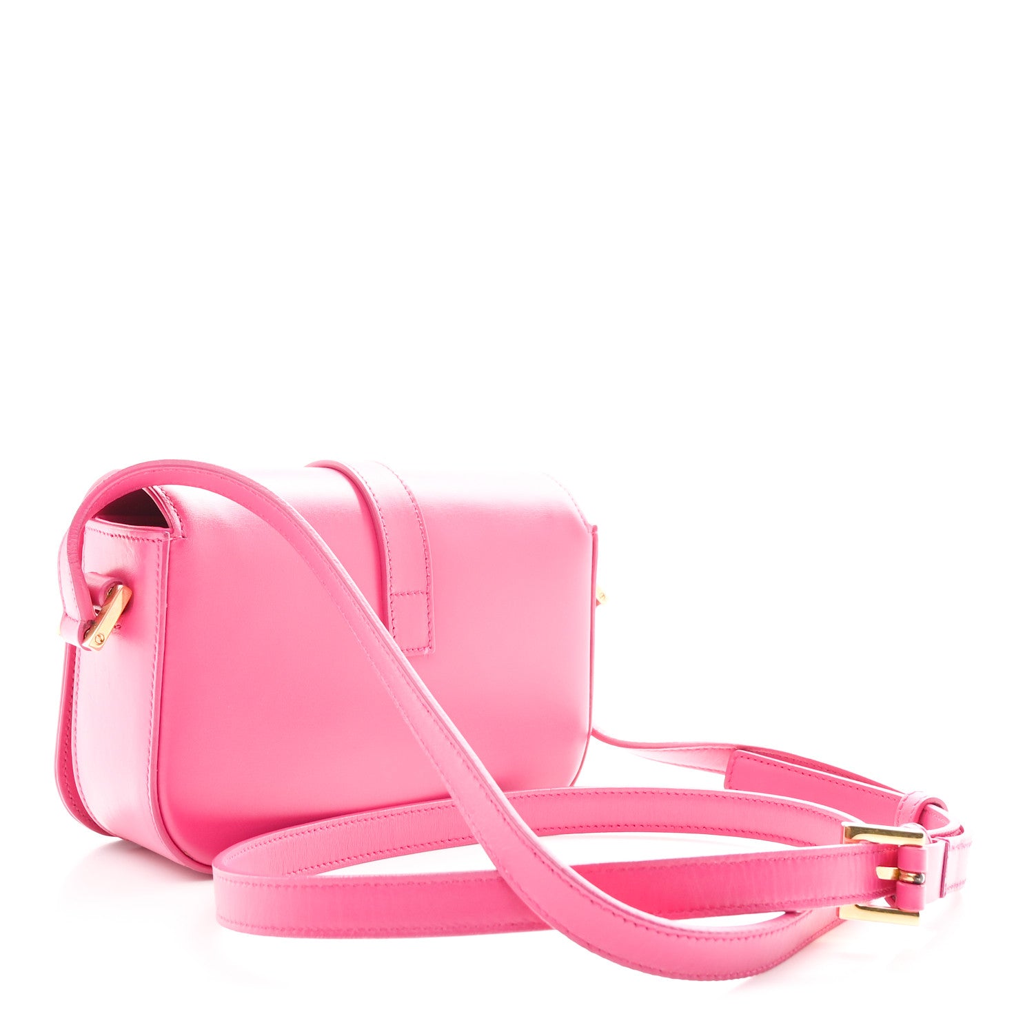 Saint Laurent Smooth Calfskin Small Classic Monogram Universite Bag Fuchsia 3 of 11