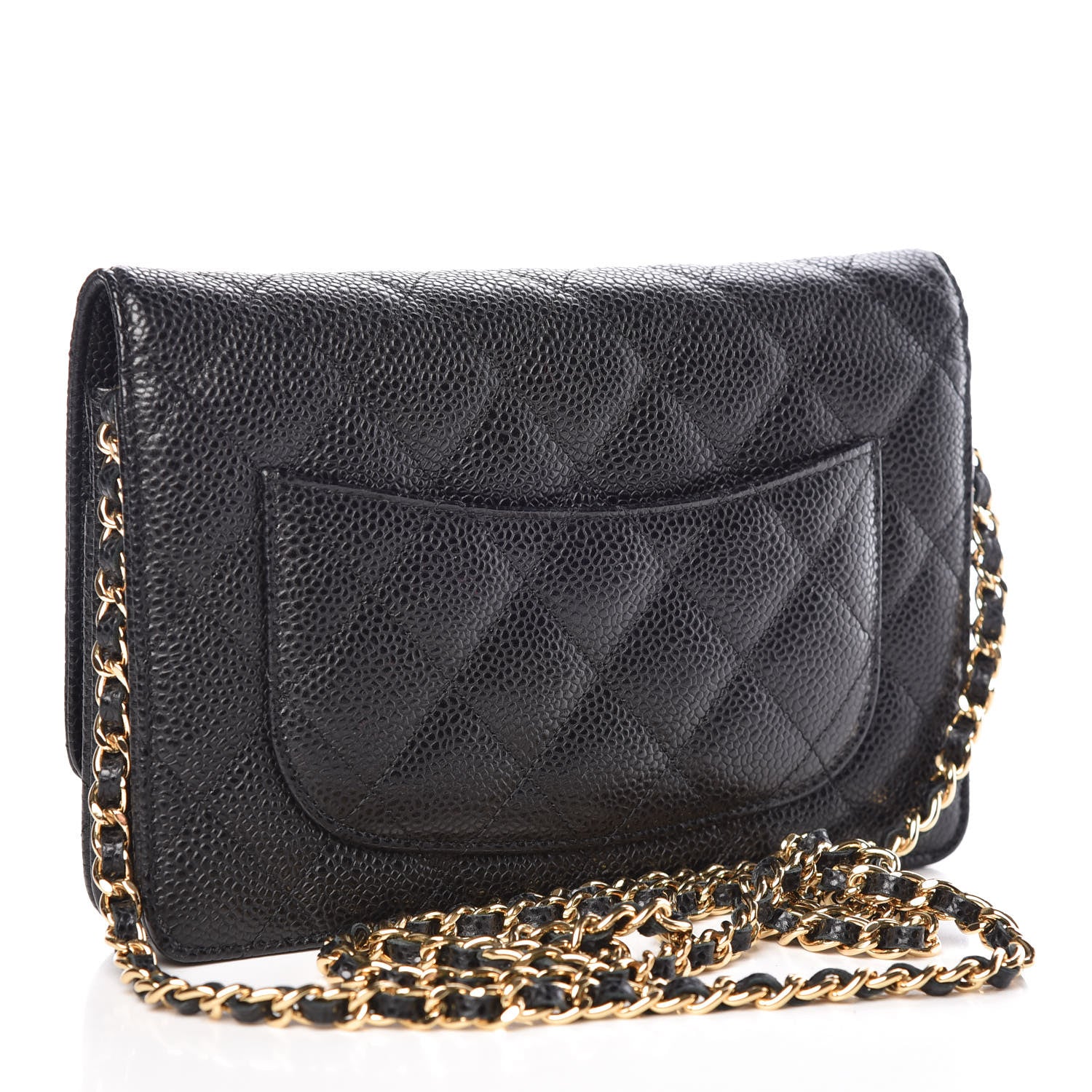 Chanel Caviar Quilted Wallet On Chain WOC Black 3 of 11