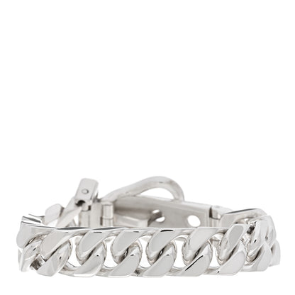 Hermes Sterling Silver Cuban Buckle Bracelet 2 of 3
