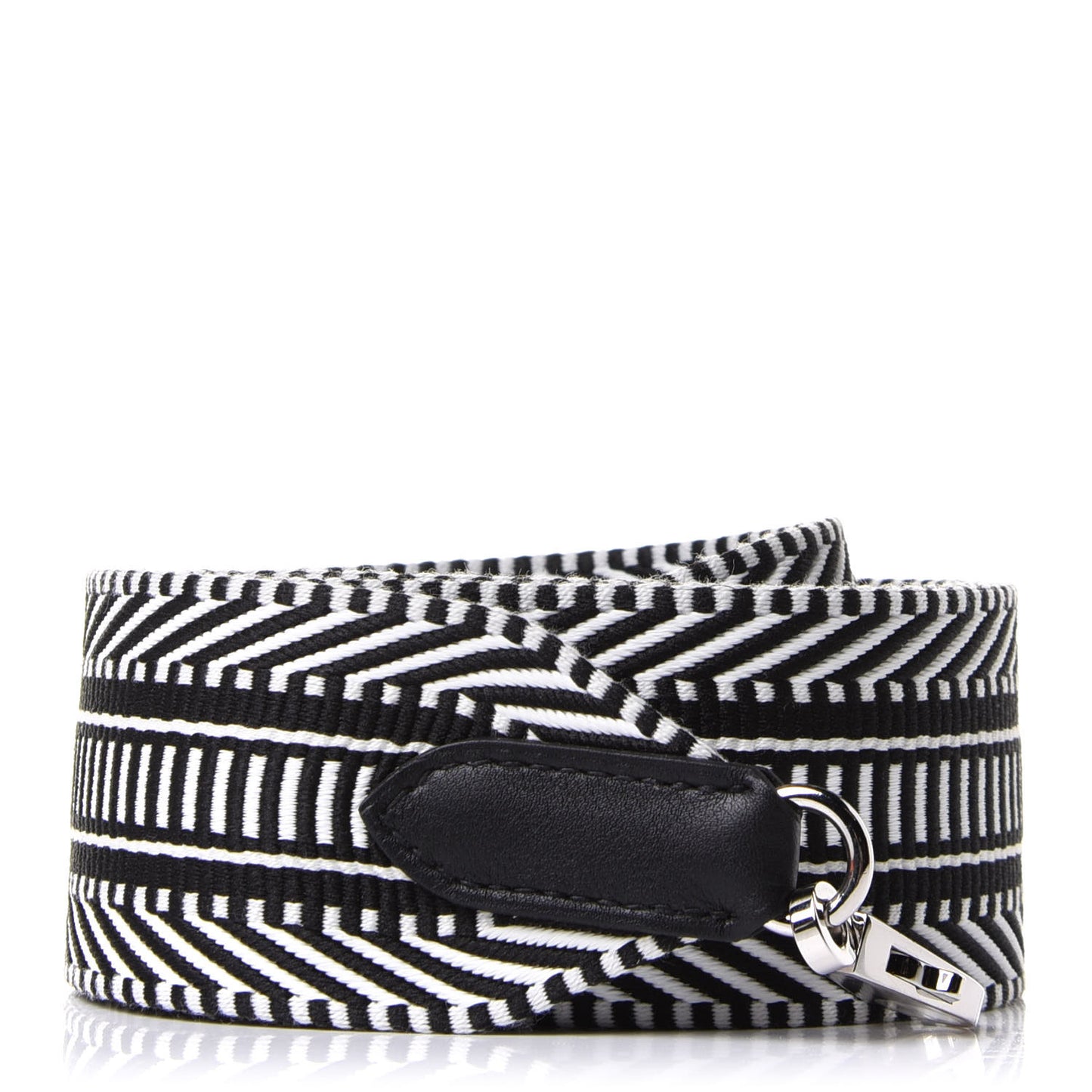 Toile Swift 50mm Sangle Cavale Shoulder Strap Black Ecru