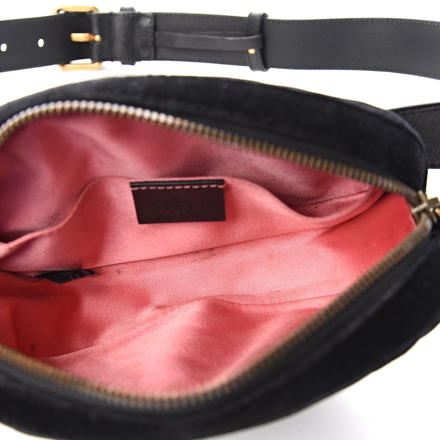 Velvet Matelasse GG Marmont Belt Bag 85 34 Black