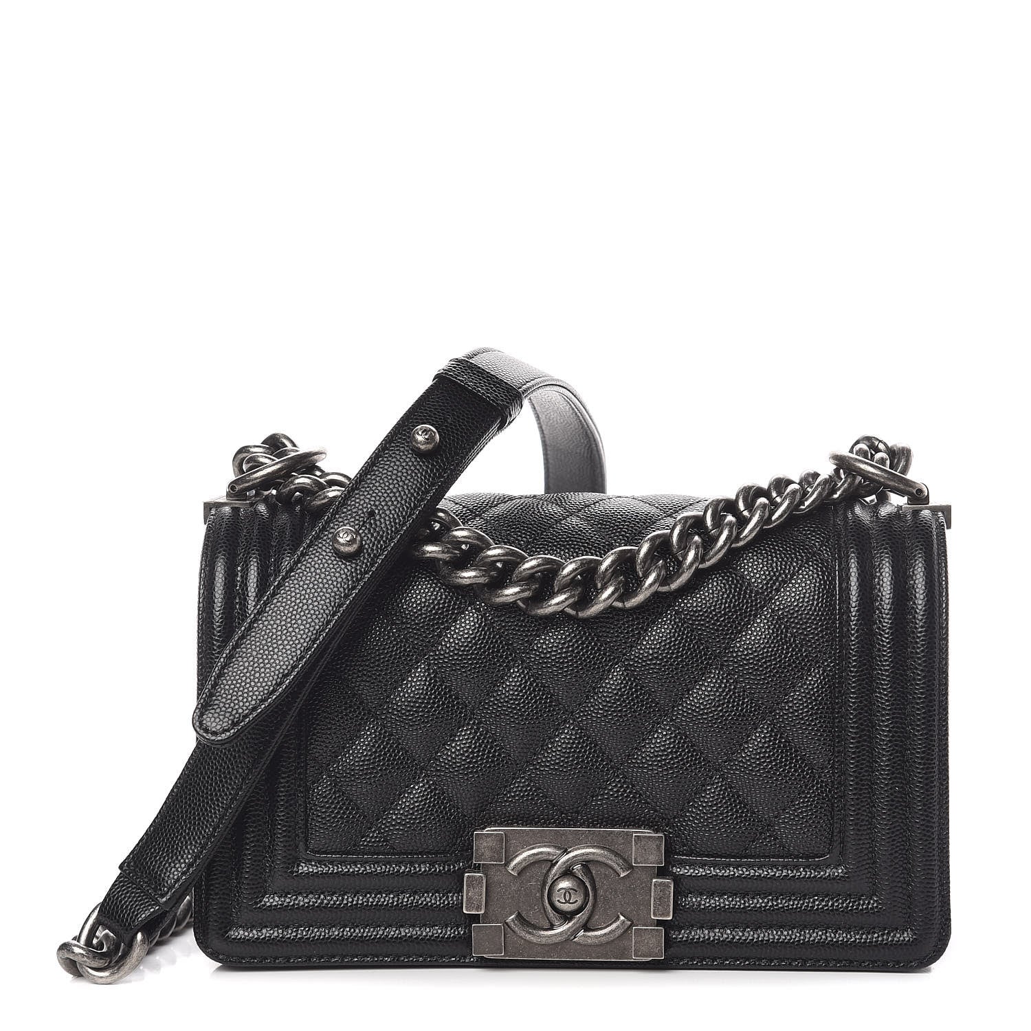 Chanel Caviar Quilted Small Boy Flap Black 1 of 11