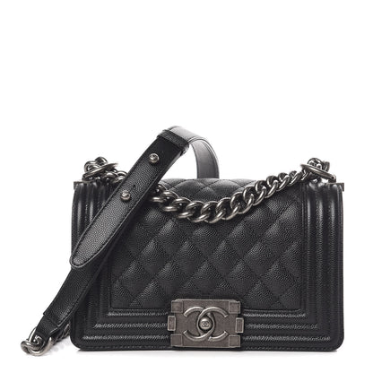 Chanel Caviar Quilted Small Boy Flap Black 1 of 11