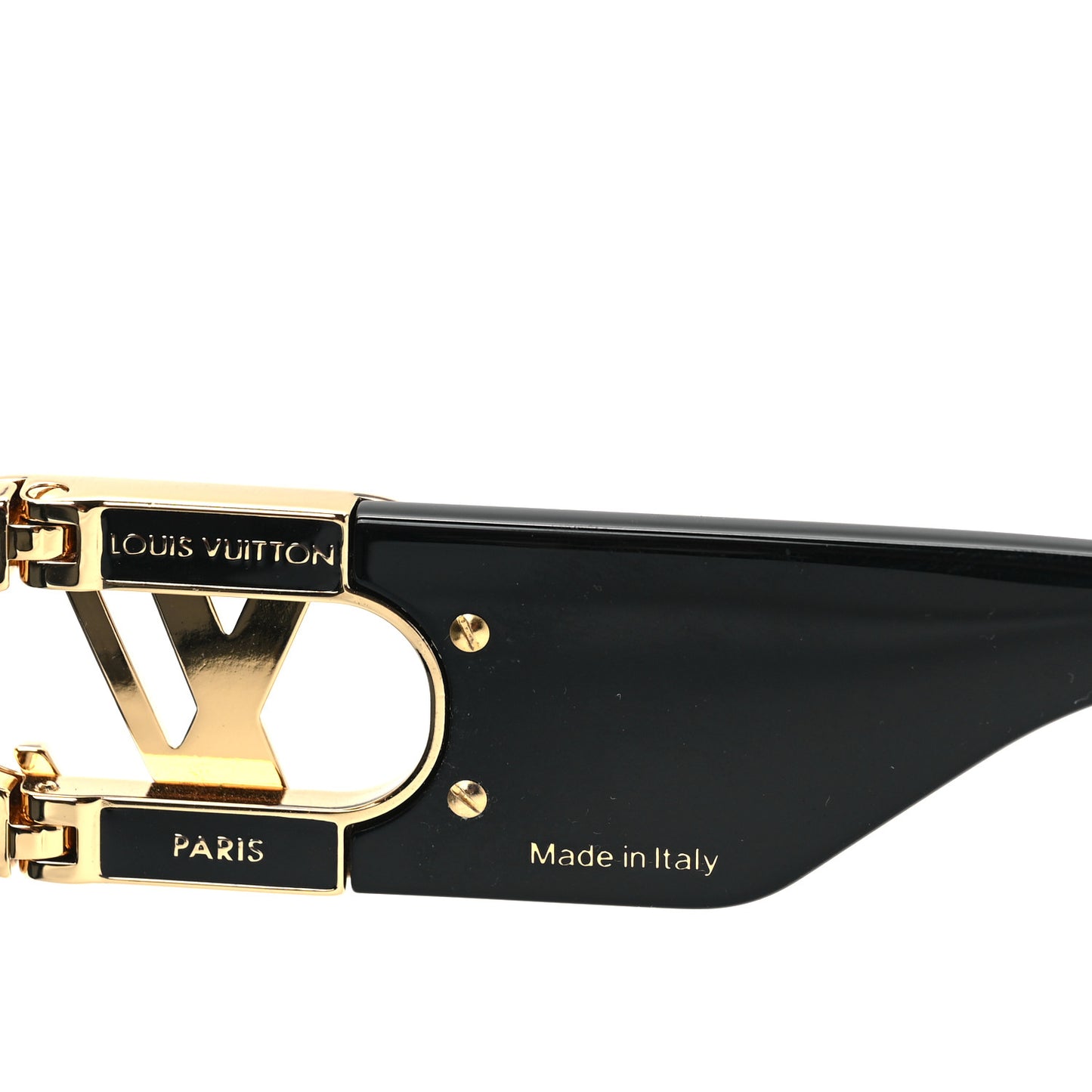 Acetate LV Link Square Sunglasses Z1478E Black