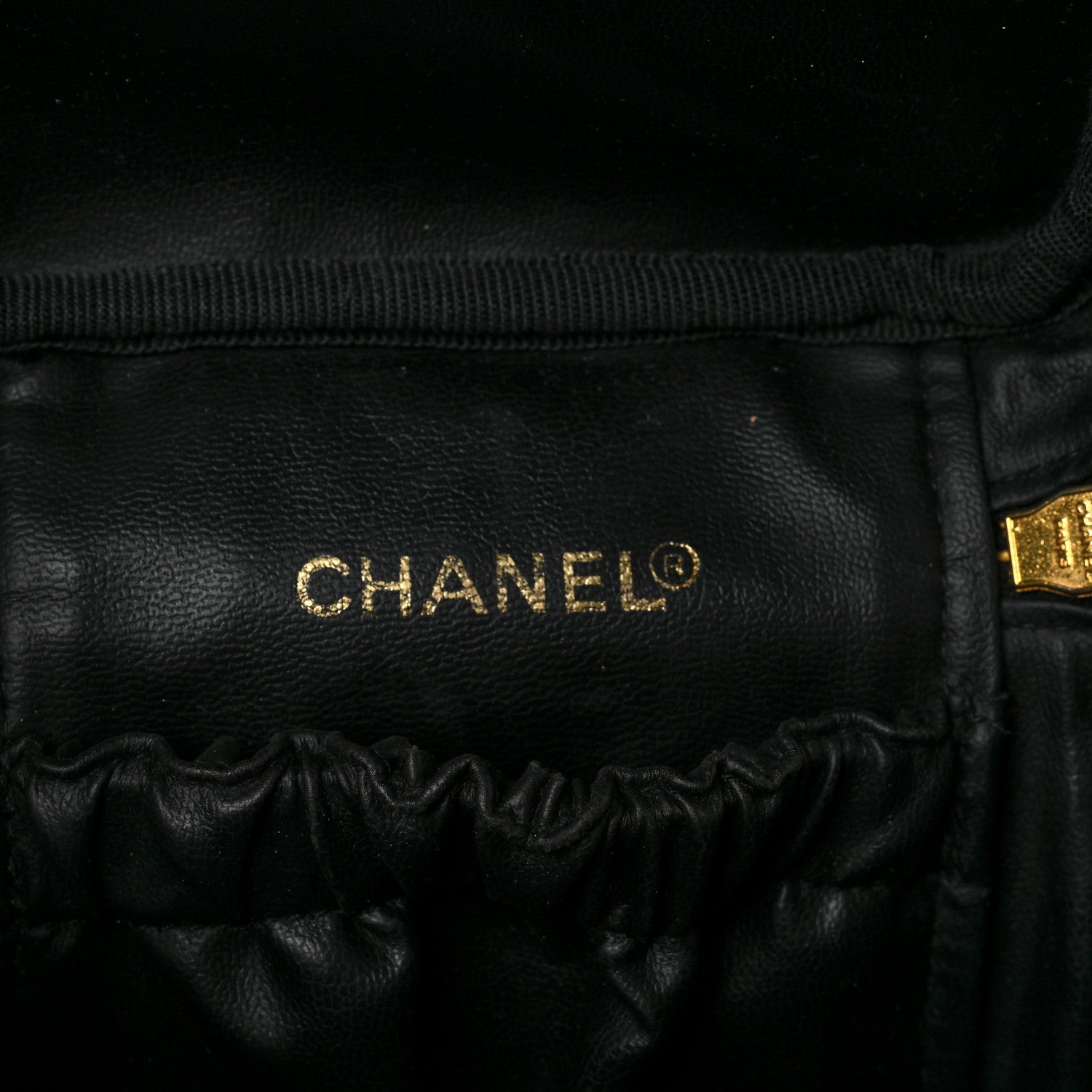 Chanel Lambskin Vanity Cosmetic Case Black 6 of 9