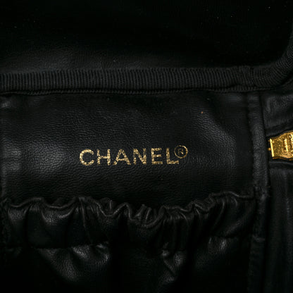 Chanel Lambskin Vanity Cosmetic Case Black 6 of 9