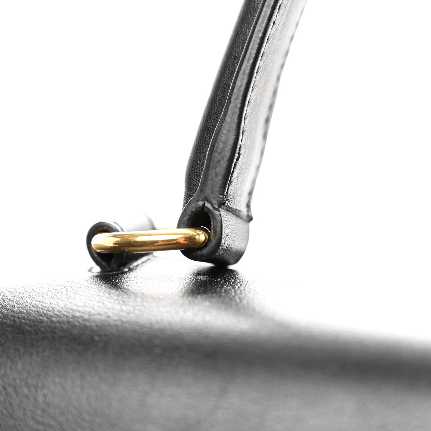 Calfskin Medium Moujik Top Handle Bag Black