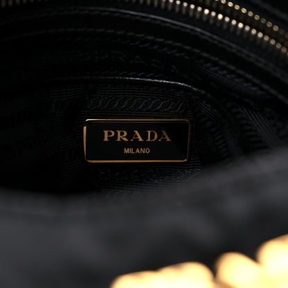 Prada Tessuto Nylon Saffiano Hobo Black 5 of 14