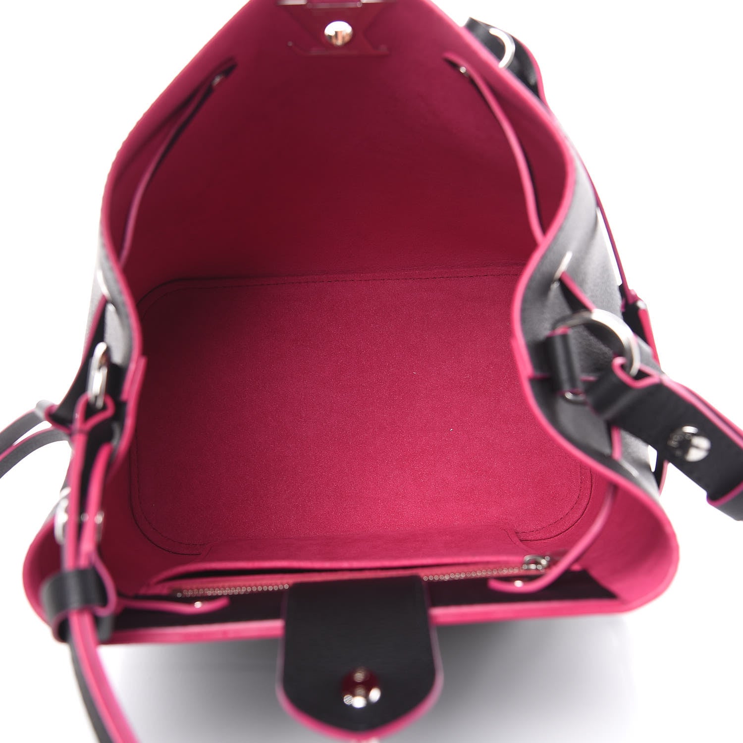 Louis Vuitton Calfskin Lockme Bucket Black 5 of 11