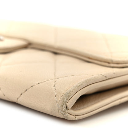 Chanel Lambskin Quilted Small Flap Wallet Light Beige 12 of 12