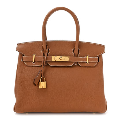 Hermes Togo Birkin 30 Gold 1 of 12
