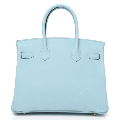 Hermes Epsom Birkin 30 Bleu Atoll 4 of 28