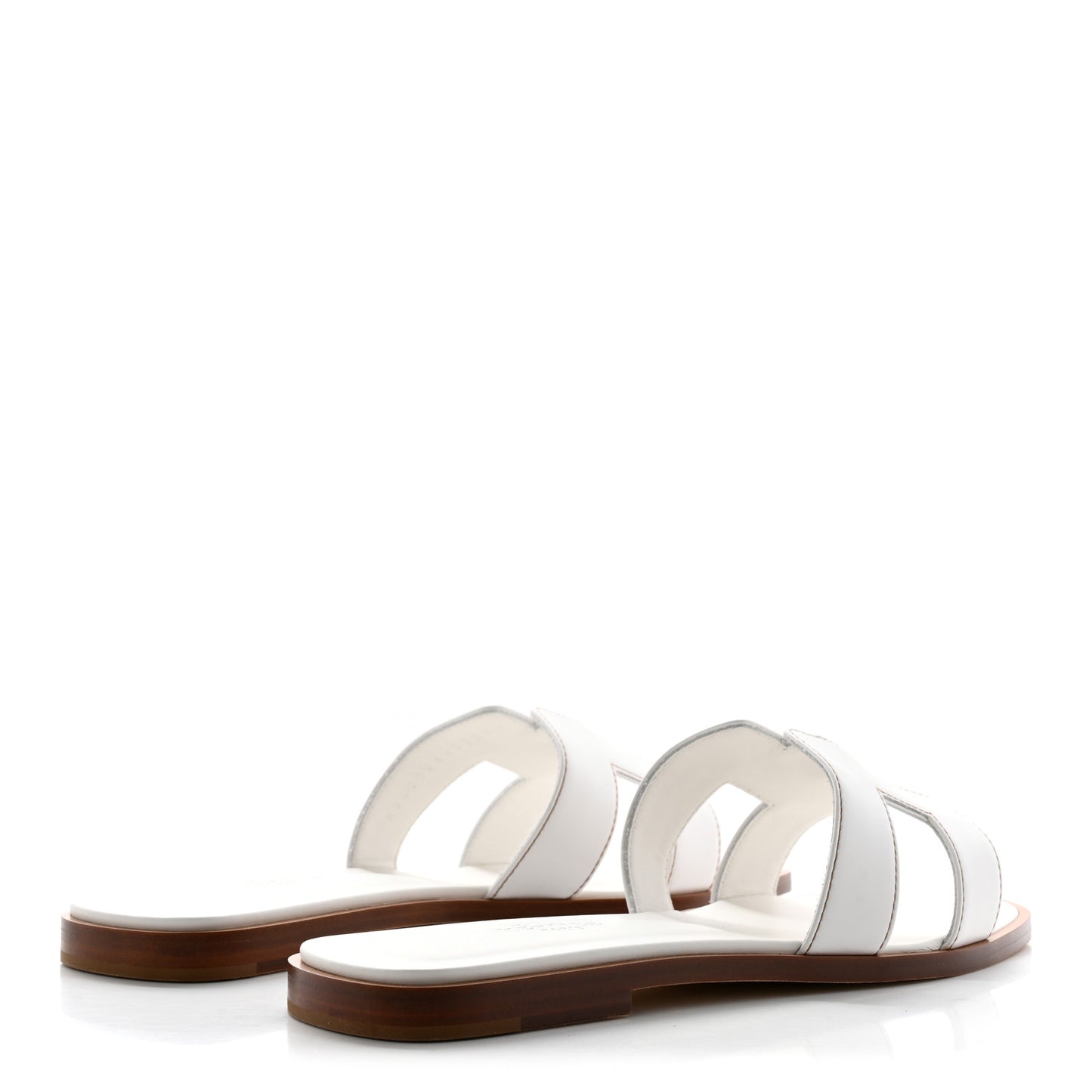 Box Calfskin Oran Sandals 37 White