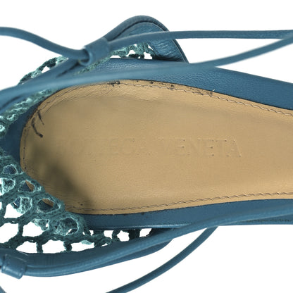 Bottega Veneta Mesh Nappa Stretch Ankle Tie 90mm Sandals 38 Blaster 8 of 9