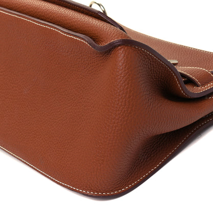 Hermes Taurillon Clemence Jypsiere 31 Gold 7 of 7