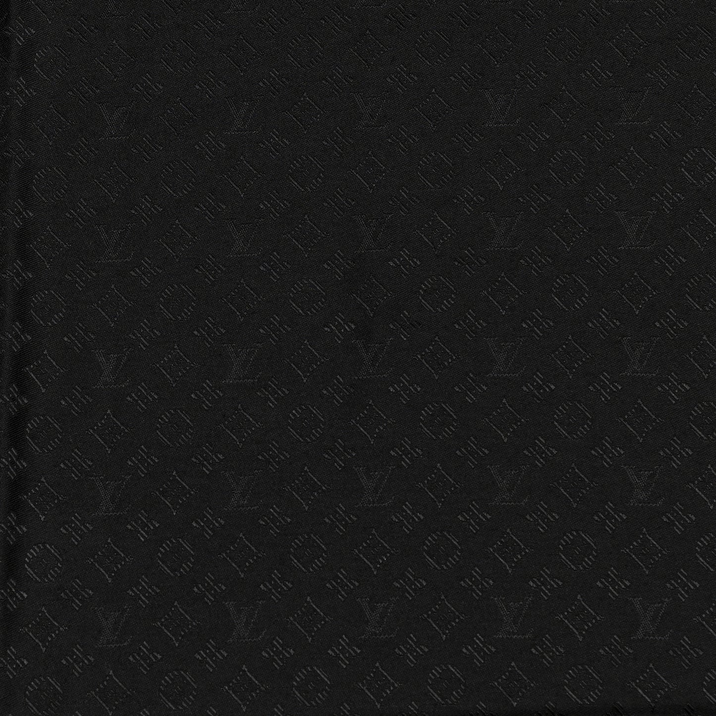Silk Cashmere Monogram My Everything Shawl Black